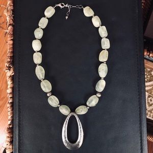 Retired Silpada Green Rutilated Quartz Necklace